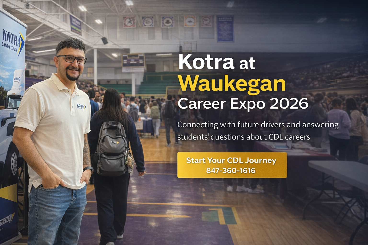 Kotra Truck Driving School Participates in Waukegan High School Tech and Trade Fair